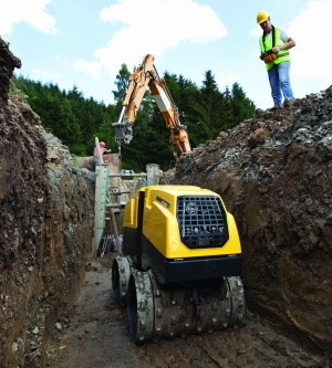 Remote controls provide an added measure of safety by enabling the operator to control the machine from outside of the trench.