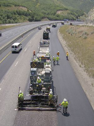 Intermountain Slurry Seal applied two micro surfacing layers over a 9-mile stretch of I-80 to create a level and safe driving surface.