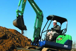 For short-term applications, renting a compact excavator can be a very cost-effective acquisition strategy. You get the benefits of using the machine without the expense of ownership. (Image provided by RSC Equipment Rental)