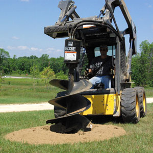 The planetary drives of auger attachments on compact construction equipment tend to provide more torque, less maintenance and overall longevity.