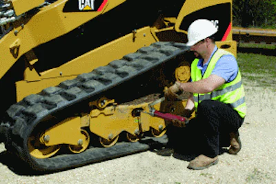 Check track tension regularly. Running too tight or too loose can create problems.