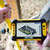 Trimble's new Field Link for structures layout solution has a 7-inch screen, a built-in camera, job reporting capabilities and allows a contractor to load a building model and see what he’s doing in 3-D.