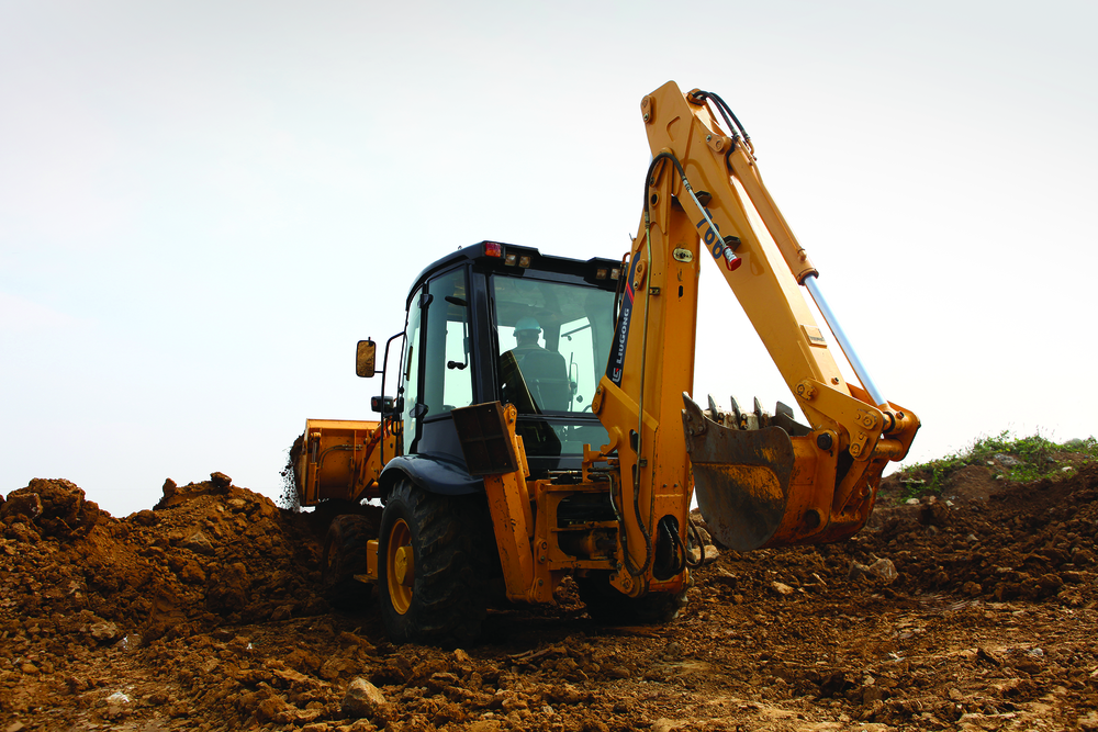 LiuGong's 766A backhoe loader is the company's first entry to the North American backhoe market. With maximum dig depth of 14 ft. 6 ins., the 93-hp unit develops more than 13,000 lbs. of budket digging force.