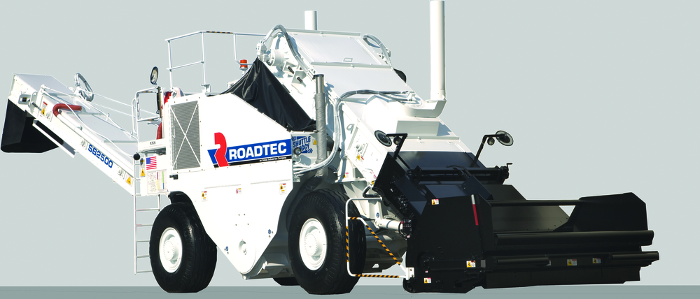 The new generation E-series Shuttle Buggy material transfer vehicle has enhanced conveyor wear resistance and an adjustable width front hopper.