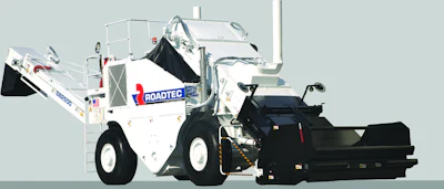 The new generation E-series Shuttle Buggy material transfer vehicle has enhanced conveyor wear resistance and an adjustable width front hopper.