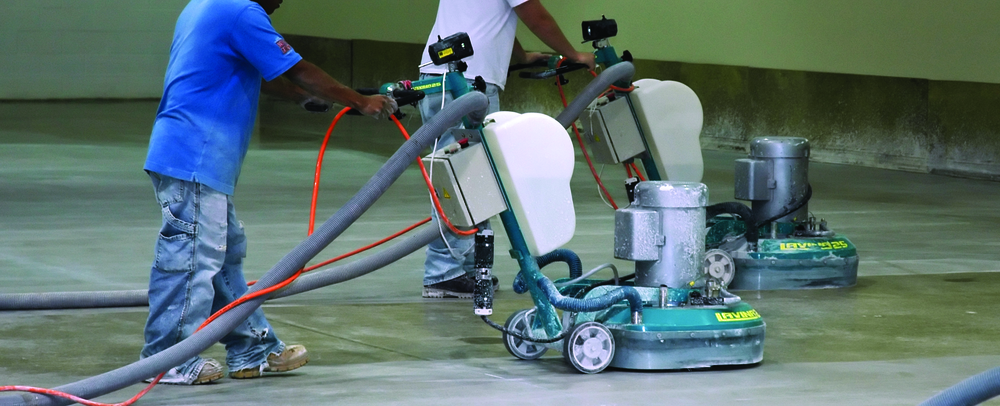 Two smaller, walk-behind machines can be used in tandem for increased productivity.