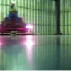 This unpolished, unsealed floor shows the finish Birdwell & Associates provides its customers, allowing for exposed concrete finishes over alternative wear surfaces.