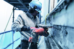 Wet cutting can help to control concrete dust emissions when working in confined areas or inside structures.