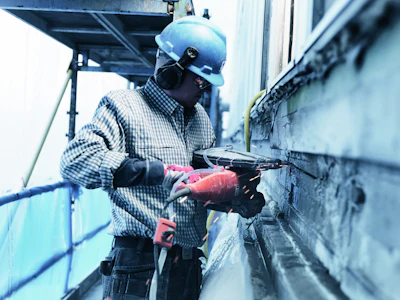 Wet cutting can help to control concrete dust emissions when working in confined areas or inside structures.