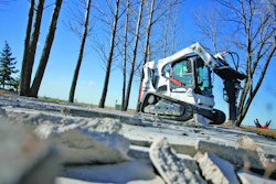 Compact track loaders and skid-steer loaders can perform many of the same tasks. Weigh the costs against the productivity and versatility in your particular application. Many times, versatility trumps other criteria.