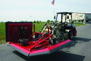 Based on requests from customers, KM International recently released its KM 4-78 infrared attachment for utility tractors. It allows contractors to use a tighter turning piece of equipment and reach areas other, larger infrared equipment might not be able to.