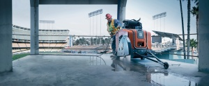 Concrete cutting produces dust which can contain silica, a harmful compound when exposed in air. To keep employees safe on the jobsite, follow OSHA regulations for controlling dust exposure.