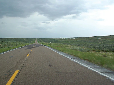 Lincoln Highway in western Wyoming