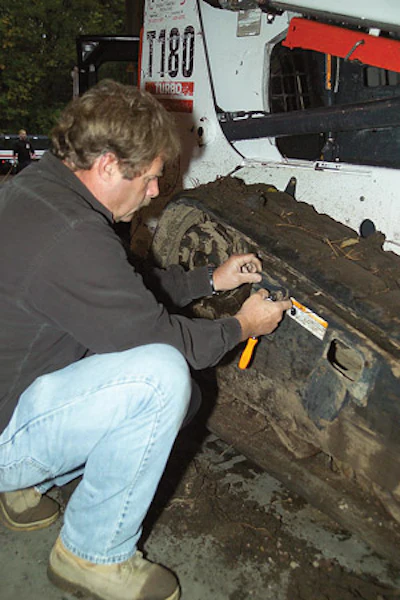 With tracks comes the need for regular undercarriage cleaning and track adjustment.