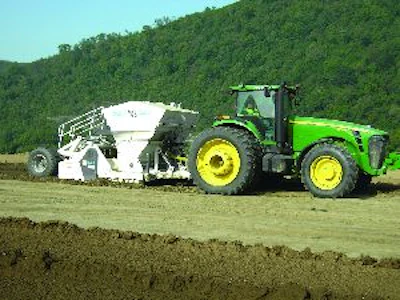 With the SBF 24-6 dust-free stabilizer, Kokosin Construction is able to meet the dust-free specs required for the Marmet Locks and Dam Project.