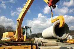 Pipe lifting attachments can provide a safer, less time-consuming alternative for lifting and placing pipe into a trench.