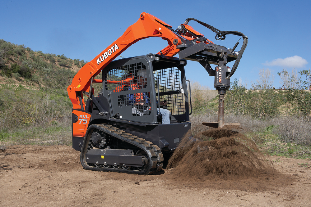To sustain hard work and heavy loads, Kubota compact track loaders feature a one-piece, welded mainframe and undercarriage.