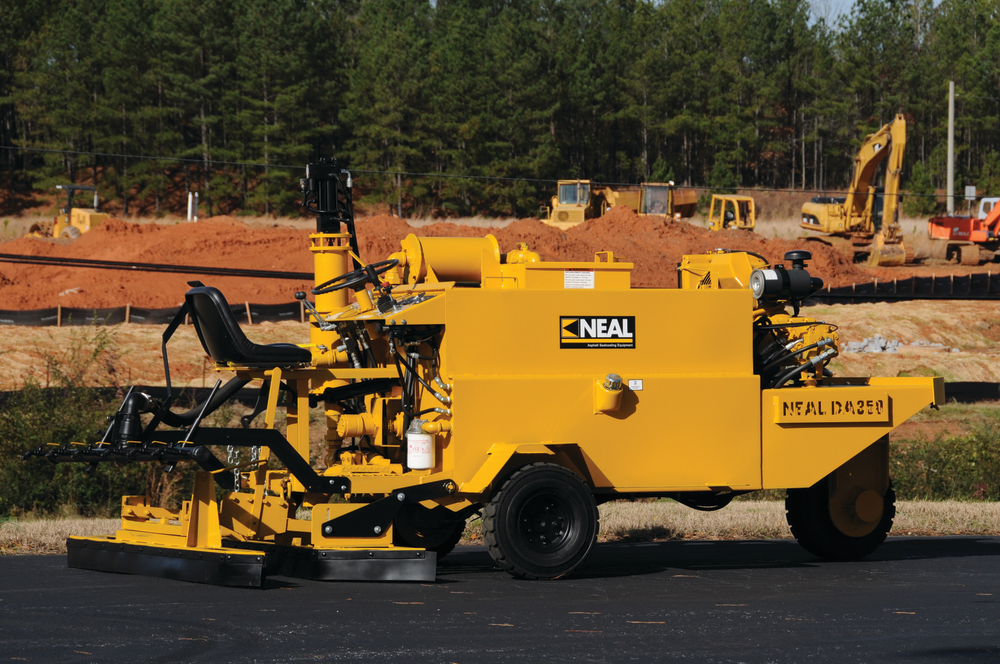 Self-propelled sealcoating units can reduce the labor required compared to the spray application.