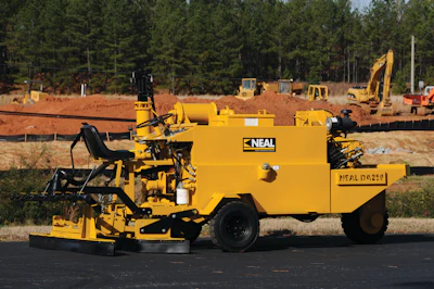 Self-propelled sealcoating units can reduce the labor required compared to the spray application.