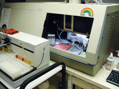 Sophisticated lab equipment, such as this Inductively Coupled Plasma Spectrophotometer, is highly sensitive and capable of determining trace amounts of wear metals and contaminants in used oil.