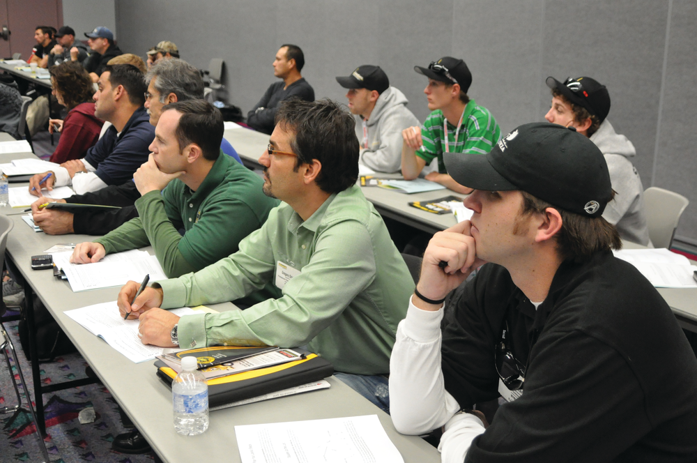 Contractors take notes during a session at National Pavement Expo 2011.