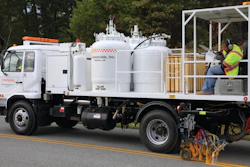 M-B Companies builds many trucks with rear shelters that enable the rear operator to remain more comfortable in less-than-ideal weather conditions.