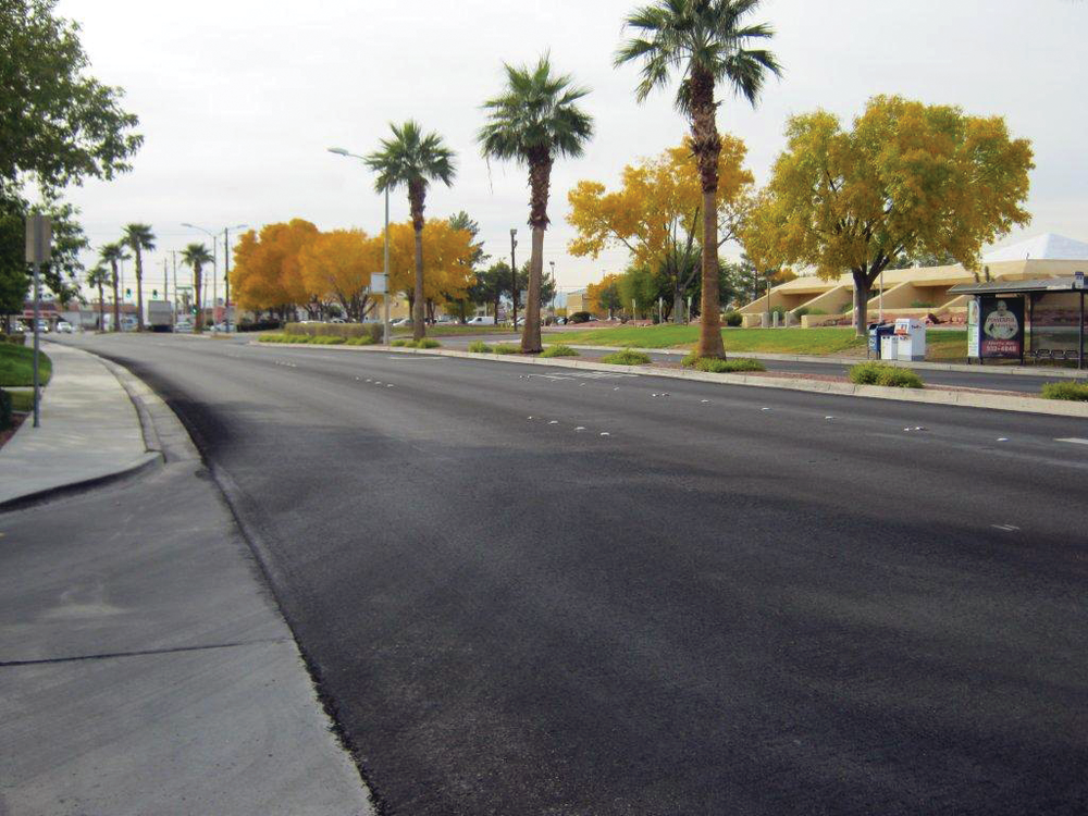 Micro surfacing was applied to Sunset Way.