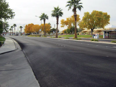 Micro surfacing was applied to Sunset Way.