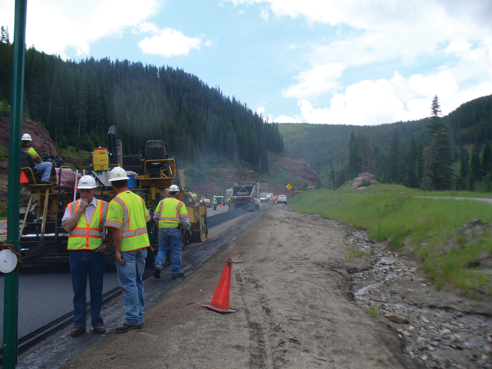 Approximately 32,965 tons of asphalt was used to complete the project, and Lafarge used a SX75 58-28 virgin mix.