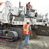MCM used a a four-track S850 Guntert & Zimmerman slipform paver fitted with a Leica Geosystems stringless control package to place 298,000 square yards of concrete at the Dallas airport renovation project.