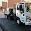 Algonquin Sweeping & Striping of Walpole,MA, completed construction site sweeping of porous pavement at Wellesley High School. Operators ran the Tymco 210 unit at a fairly low RPM increasing it to about 2200 RPM with each pass.