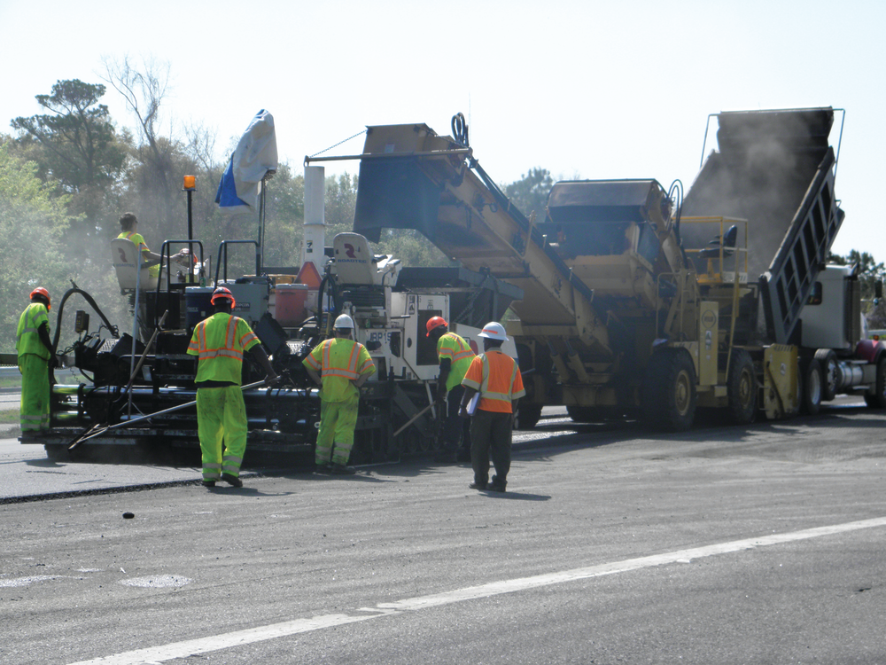 The first lifts of new asphalt were staggered and then the Millimeter GPS+ was used for joint-matching. Banks Construction saved an estimated $70,000 on milling and paving by using the automated grade control system on the project.