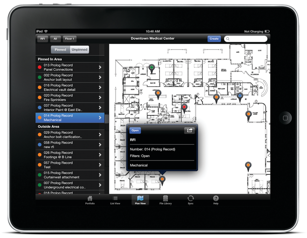 Plan View screen