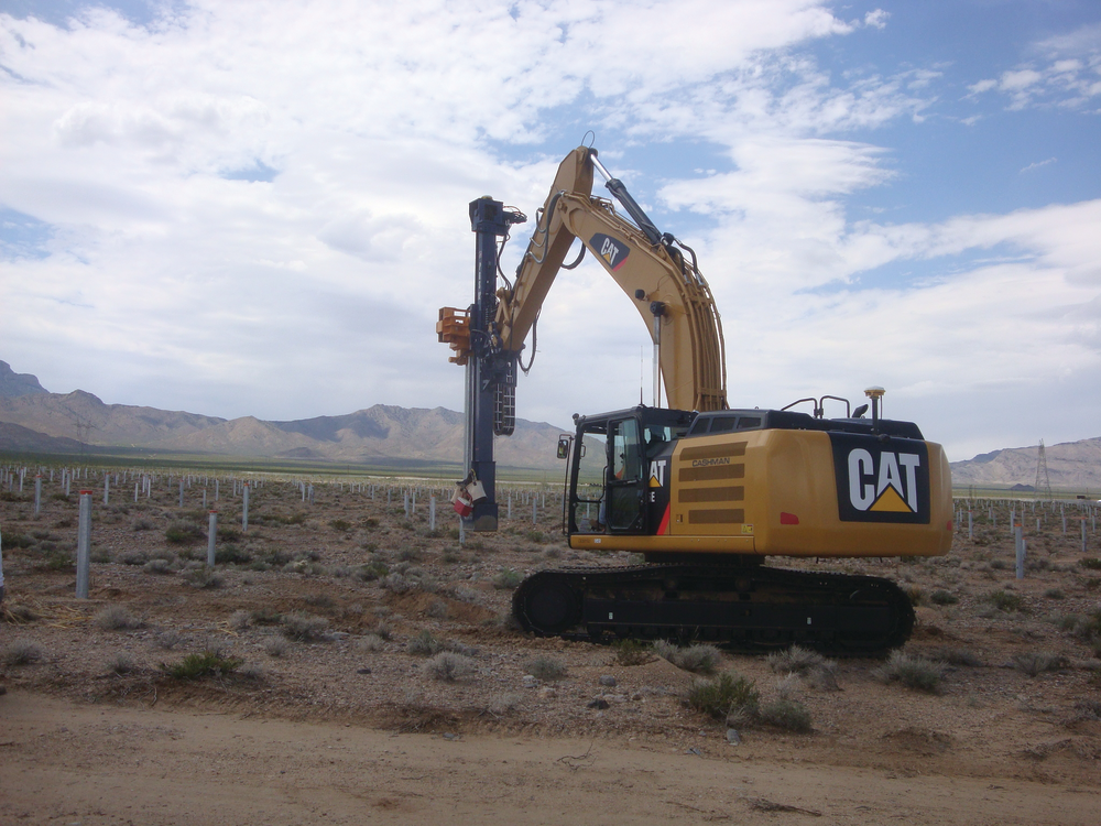 Due to envirnonmental impact concerns on the construction site, the excavators are allowed to maneuver and operate in the 130-foot wide no-drive zones due to their innovative design.