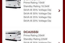 Multiquip's new app helps users select the correct generator size for their needs.