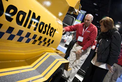 Along with its equipment line that includes cracksealing equipment in addition to spray and squeegee sealcoating buggies, SealMaster marketed several grades of asphalt emulsion sealers including MasterSeal, a polymer-modified MasterSeal, and Liquid Road, a fiber-reinforced asphalt emulsions e=sealcoat that is job mixed with specially graded aggregate. Its refined tar line of sealers includes PMB Sealer, a high-solids sealer fortified with hot blended polymers and specialty surfactants. SealMaster LV is a blended product that adds refined coal tar to asphalt emulsion to improve fuel resistance.