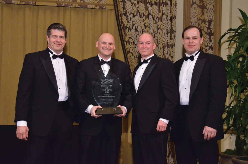 From left Darrel Stein, Pat Johnson (presenter), Mike Tarvin, Curt Stein.