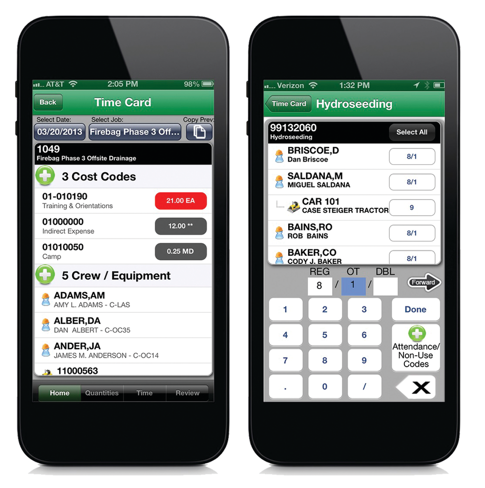Hcss Heavyjob Time Card Mobile 10951684