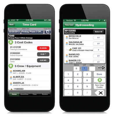 Hcss Heavyjob Time Card Mobile 10951684