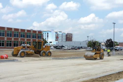 A Cat 120H motor grader equipped with a Topcon 3D GPS+ auto control system was also used on the project.