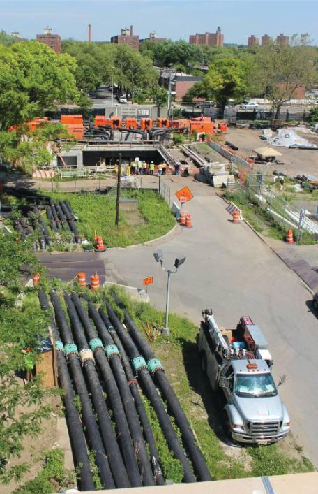 Godwin provided 15 Critically Silenced Dri - Prime DPC300 pump sets, seven 500-gal. auxiliary fuel tanks, seven 18-in. Magnetic Flow Meters and a Data Logger panel with a flow totalizer to provide the NYC DEP with influent flow data through the East Side interceptor.