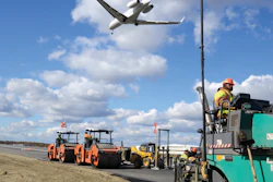Intercounty Paving Associates will have placed more than 250,000 tons of asphalt by the end of the year at Stewart International Airport.