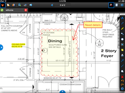 With Bluebeam Revu for the iPad users can add markups with the tap and swipe of a finger.