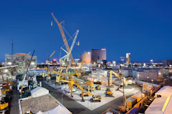 Liebherr is displaying more than 20 pieces of equipment for multiple industries and job applications in an area covering 50,000 cubic feet.