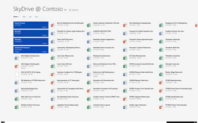 View and access documents in the cloud with Microsoft's SkyDrive Pro mobile app.