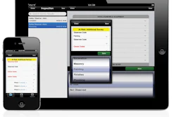 Using the Veil inspection mobile app, field personnel can select the appropriate job, input data quickly while on the site and save the data immediately to the system. No back office personnel or extra steps are required.