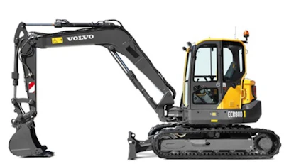 The ECR88D compact excavator was awarded the iF product design award in category 1: transportation design and special vehicles.