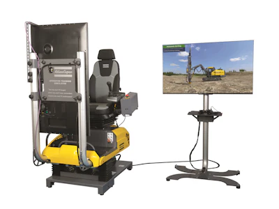 Atlas Copco's SmartROC T simulator has a pre-designed learning pass to give students step-by-step instructions on operational best practices.
