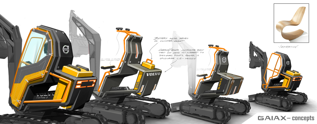 Volvo Conexpo Gaia X Compact Excavator Concepts