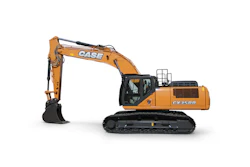 The 37.4-tonne Case CX350D excavator will be the biggest Sumitomo-designed, CNH-manufactured machine under the two companies' new licensing agreement.